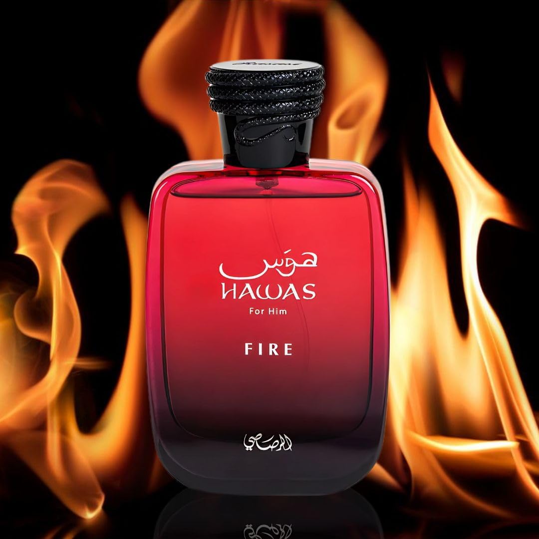 Hawas Fire by Rasasi for Men - 3.38 oz EDP Spray
