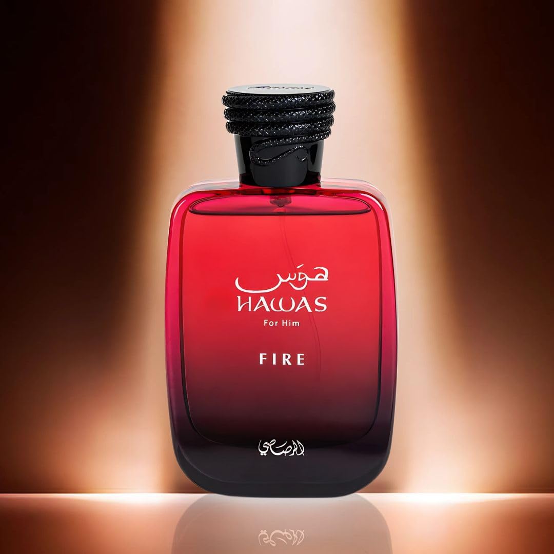 Hawas Fire by Rasasi for Men - 3.38 oz EDP Spray