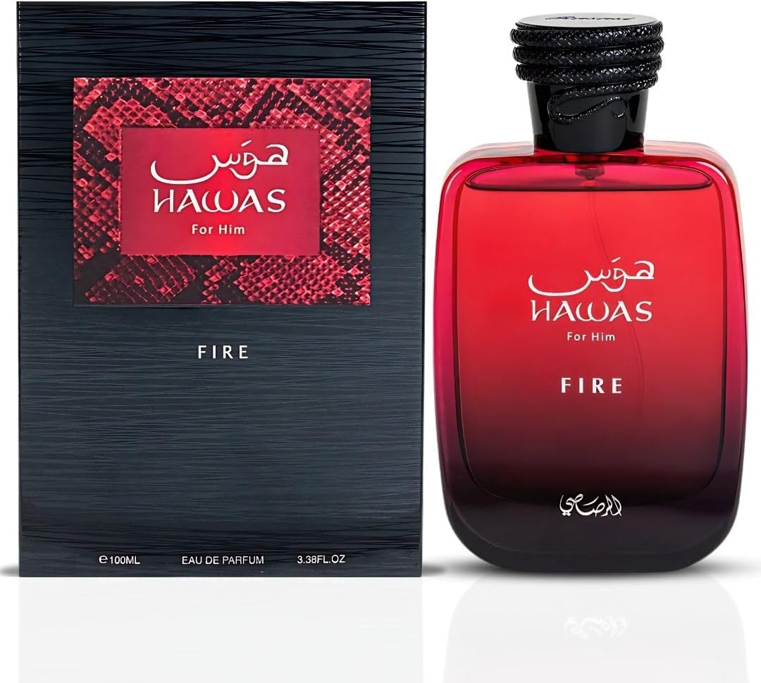 Hawas Fire by Rasasi for Men - 3.38 oz EDP Spray