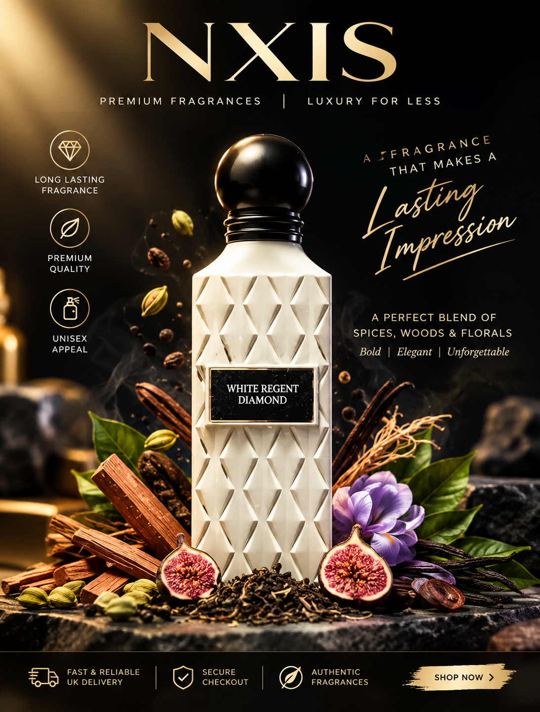 White Regent Diamond Eau de Parfum 150ml by Ibrahim Al Qurashi