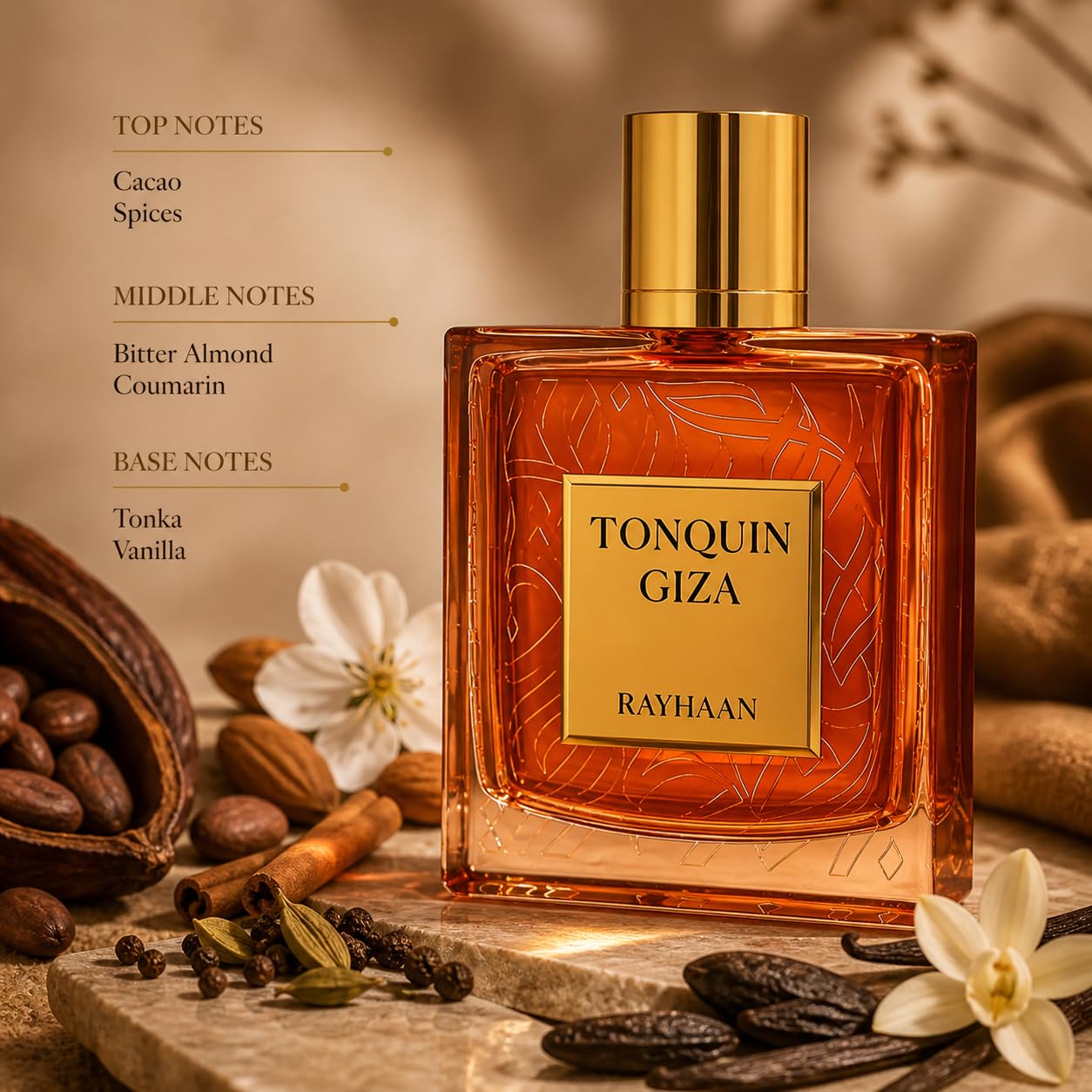 Rayhaan Tonquin Giza – Long Lasting Fragrance for Unisex