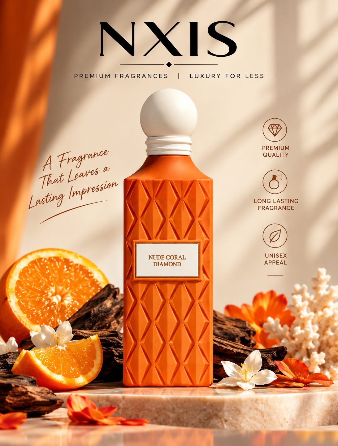 Nude Coral Diamond EDP 150ml By Ibrahim Al Qurashi (IBRAQ)